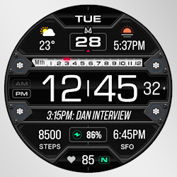 MD313 Digital Watch Face