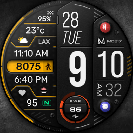 MD317 Digital Watch Face