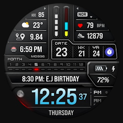 MD336 Digital watch face