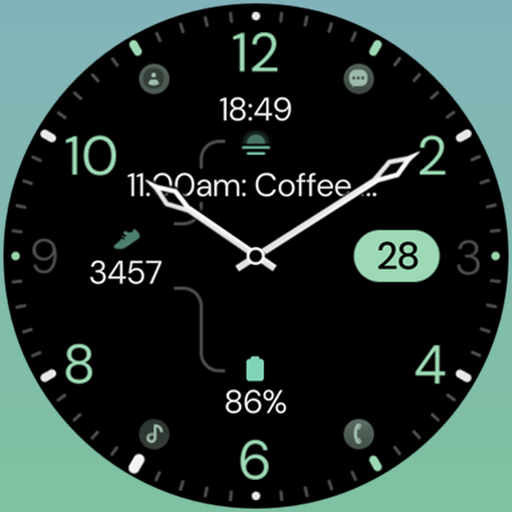 Minimal Black v34 Watch Face