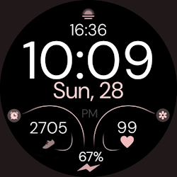 Minimal Rose Gold 4 Watch Face