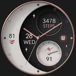 Moon Rose Gold v2 watch face
