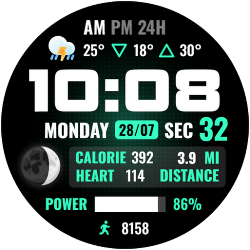 ODYSSEY Digital Watch Face