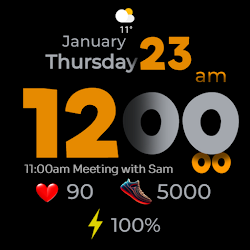 OT | Sporty Color Watch Face