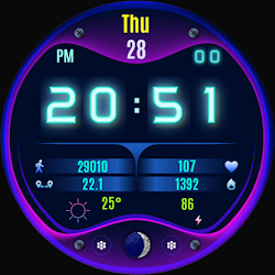 Pars Cyber Digital Watch Face