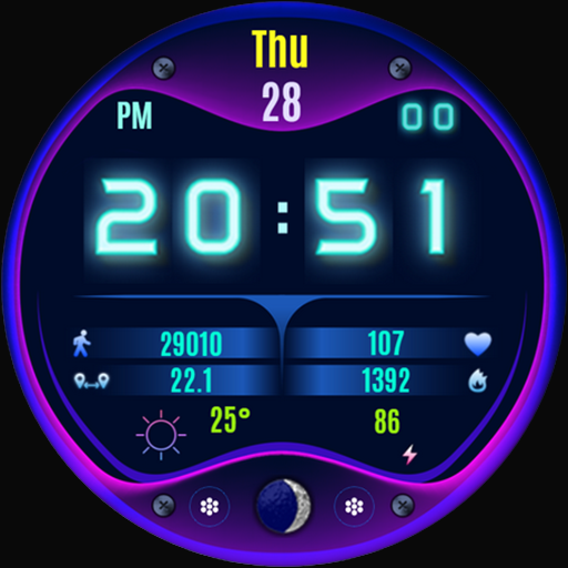 Pars Cyber Digital Watch Face