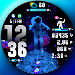 PER28 Astronaut Animated Space
