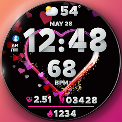 Love Heart Animated Watch Face