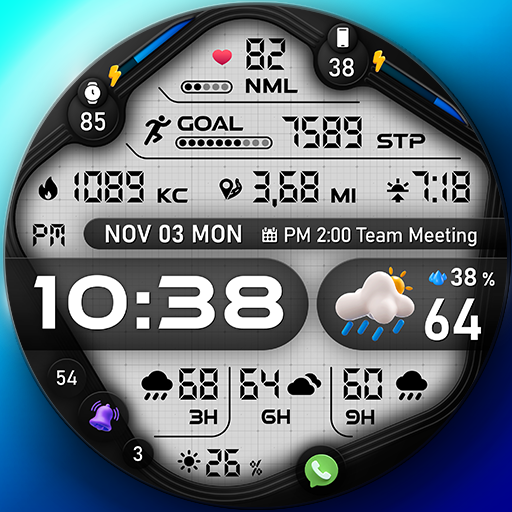 PER67 Digital Watch Face