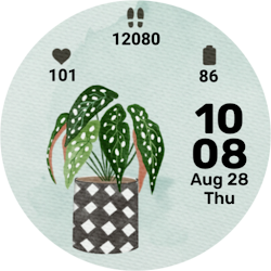 Plantastic watch face-5 Themes