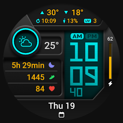 PRADO 85 Digital Watch Face