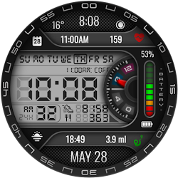 PT47 Digital Watch Face
