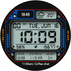 PT49 Digital Watch Face