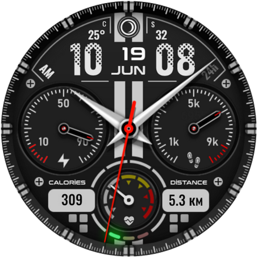 PT51 Hybrid Watch Face