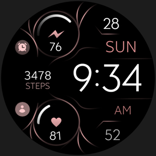 Rose Gold Elegant 2 watch face