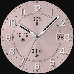 Rose Gold Serenity Watch Face