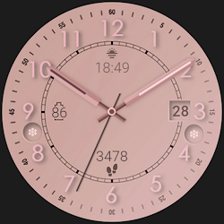 Rose gold elegant watch face