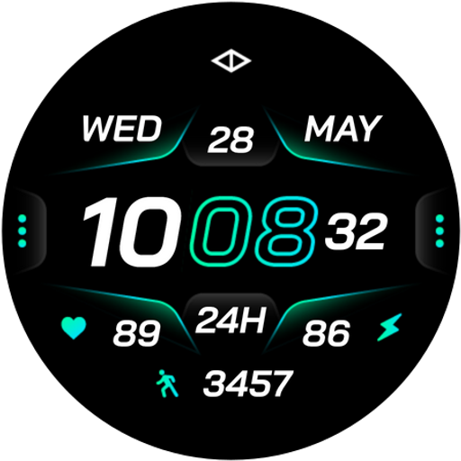 Rush 2: Digital Watch Face