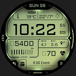 S4U Luminary - LCD watch face