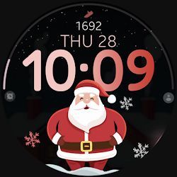 Santa Steps digital watch face
