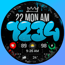 SH083 Watch Face, WearOS watch