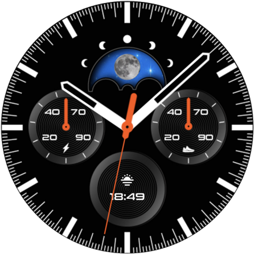 Sporty Classic Watch Face