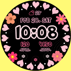 Spring Flower Hearts