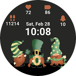 St Patrick’s Gnomes watch face