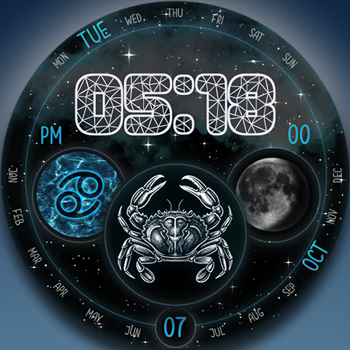 CANCER: Zodiac Watch Face