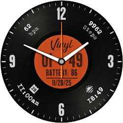 Vinyl Hybrid Watch Face