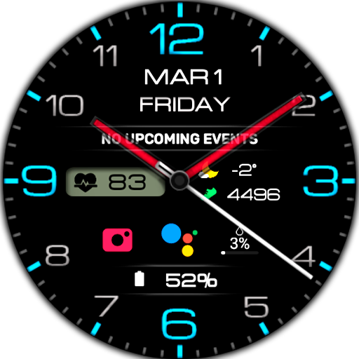 WIN Classic Black Watch Face