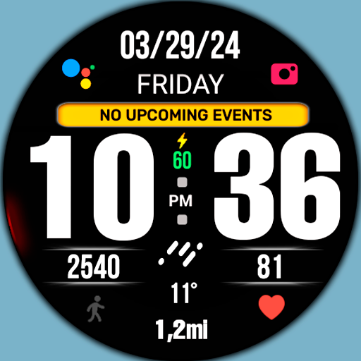 BIG 24 Digital Watchface
