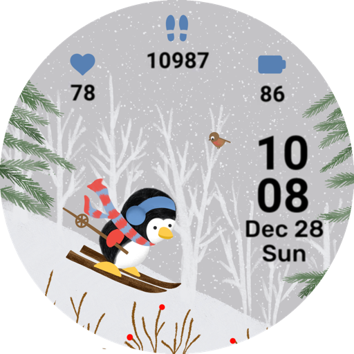 Penguin Animated Watch Face