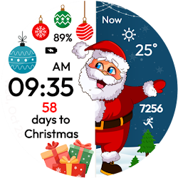 Santa Watch Face Xmas Clock