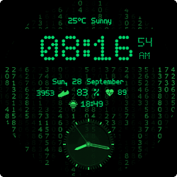 Digital+ Matrix Watch Face