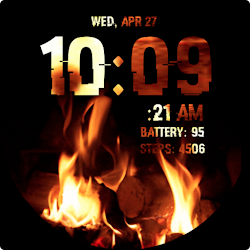 Fireplace Animated Watch Face