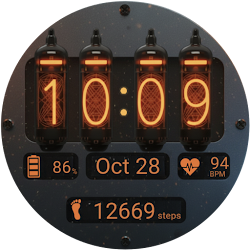 Nixie Glow Retro Watch Face