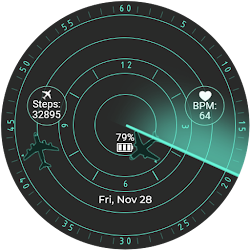 Radar Flight Watchface