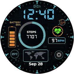 Tech HUD Watchface