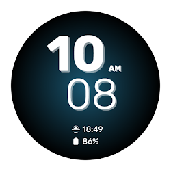 WES8 - Big Numbers Watch Face