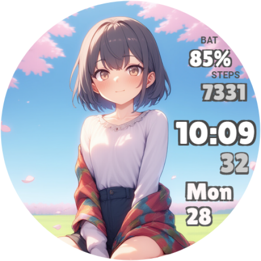 Moe Anime Girls Watch Face