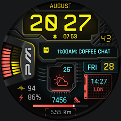 Cyberpunk Neon Watch Face