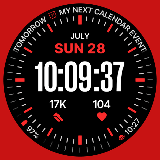 Durval Digital Watch Face