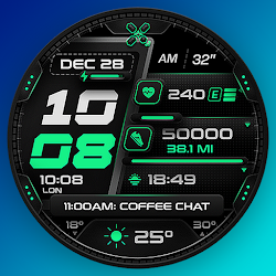 DX101 Digital Watch Face