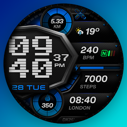 DX102 Digital Watch Face