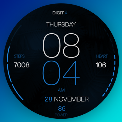 Poppy Thin Digital Watch Face
