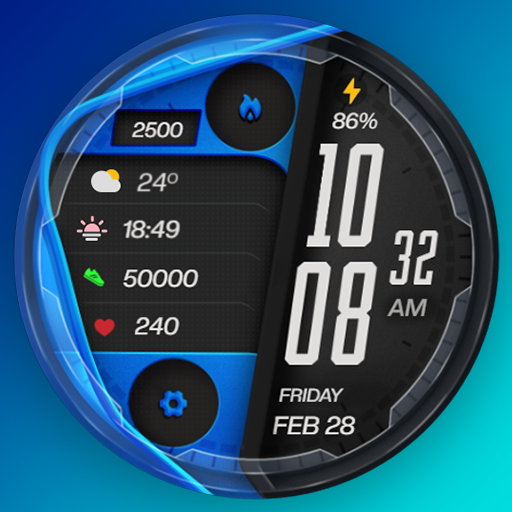Pro Line Digital Watch Face