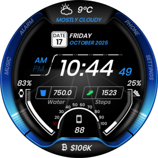 Cyber Watch Face: Premium