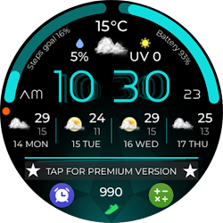 Plasma Flow Lite Watch Face