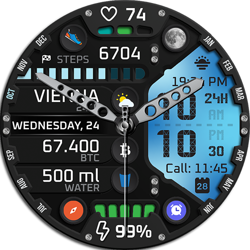 TimeCast Full Watch Face